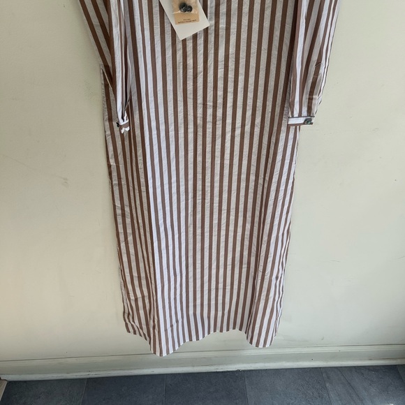 NWT! FORTELA Valery Striped Embellished Cotton-Voile Maxi Dress Size Small - Picture 5 of 10